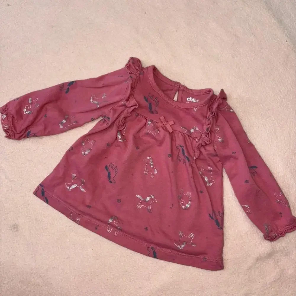 Baby Girl’s Unicorn 3 Piece Bundle Pink Floral Unicorn - 6 Months